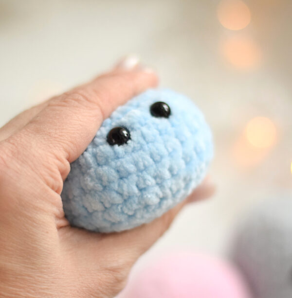 Stress Ball Plushies Soft and Fluffy Crochet Amigurumi anxiety