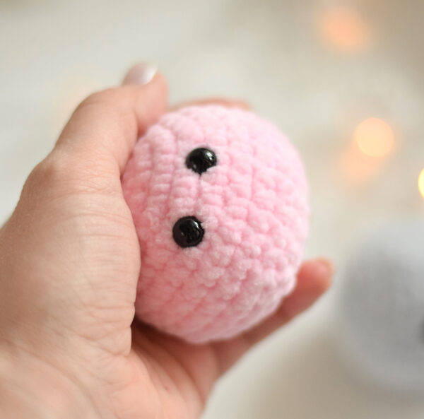 Stress Ball Plushies Soft and Fluffy Crochet Amigurumi anxiety