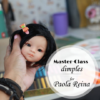Pattern ooak Paola Reina doll video tutorial on making dimples for Paola Reina. Video with English subtitles.