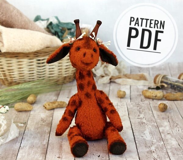 Pattern giraffe, sewing giraffe, artist giraffe