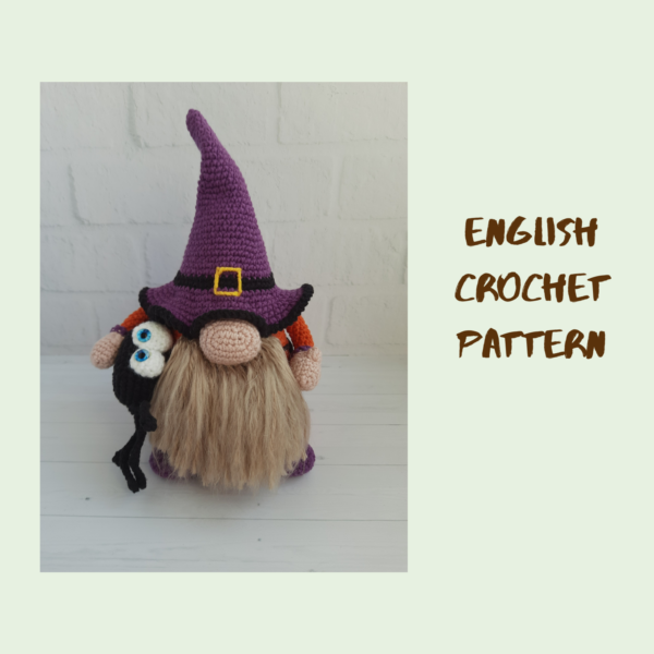 English crochet pattern gnome