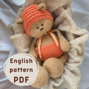 knitting pattern bear toy, Dubovkinworkshop