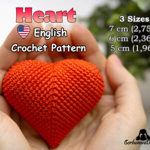 Crochet heart pattern