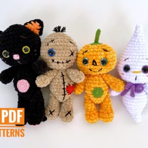crochet pattern halloween bundle Fionadolls