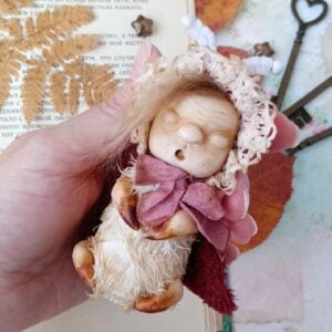 Art doll ooak moth