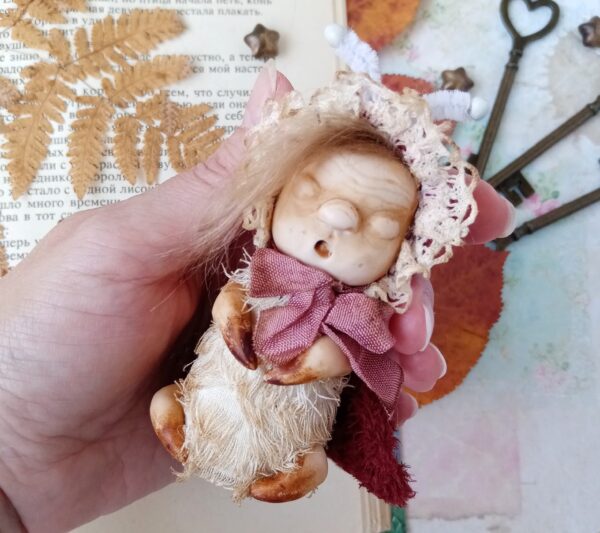 Art doll ooak moth