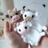 Crochet magnets bull pattern