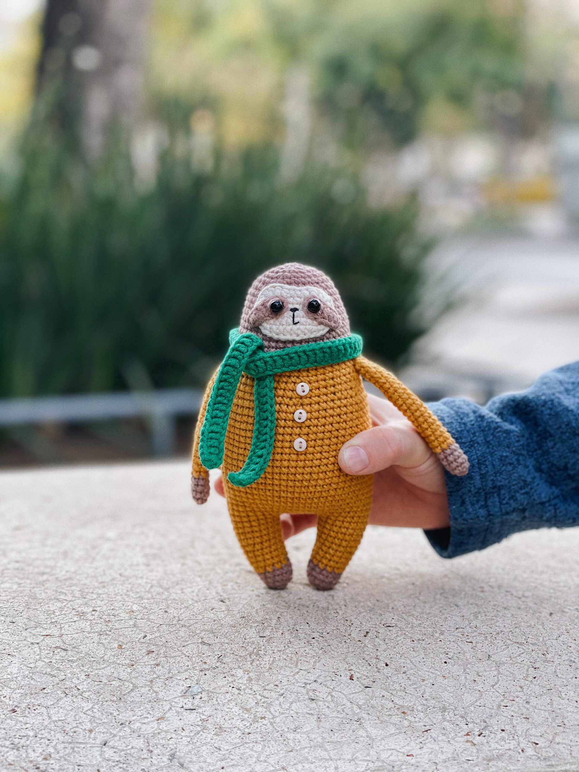 Amigurumi cute sloth pattern, crochet funny toy pattern 5 Amigurumi sloth pattern