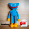 Huggy Wuggy 26 cm Crochet pattern PDF Poppy Playtime Plushie Toys