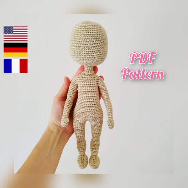 Crochet body doll base pattern