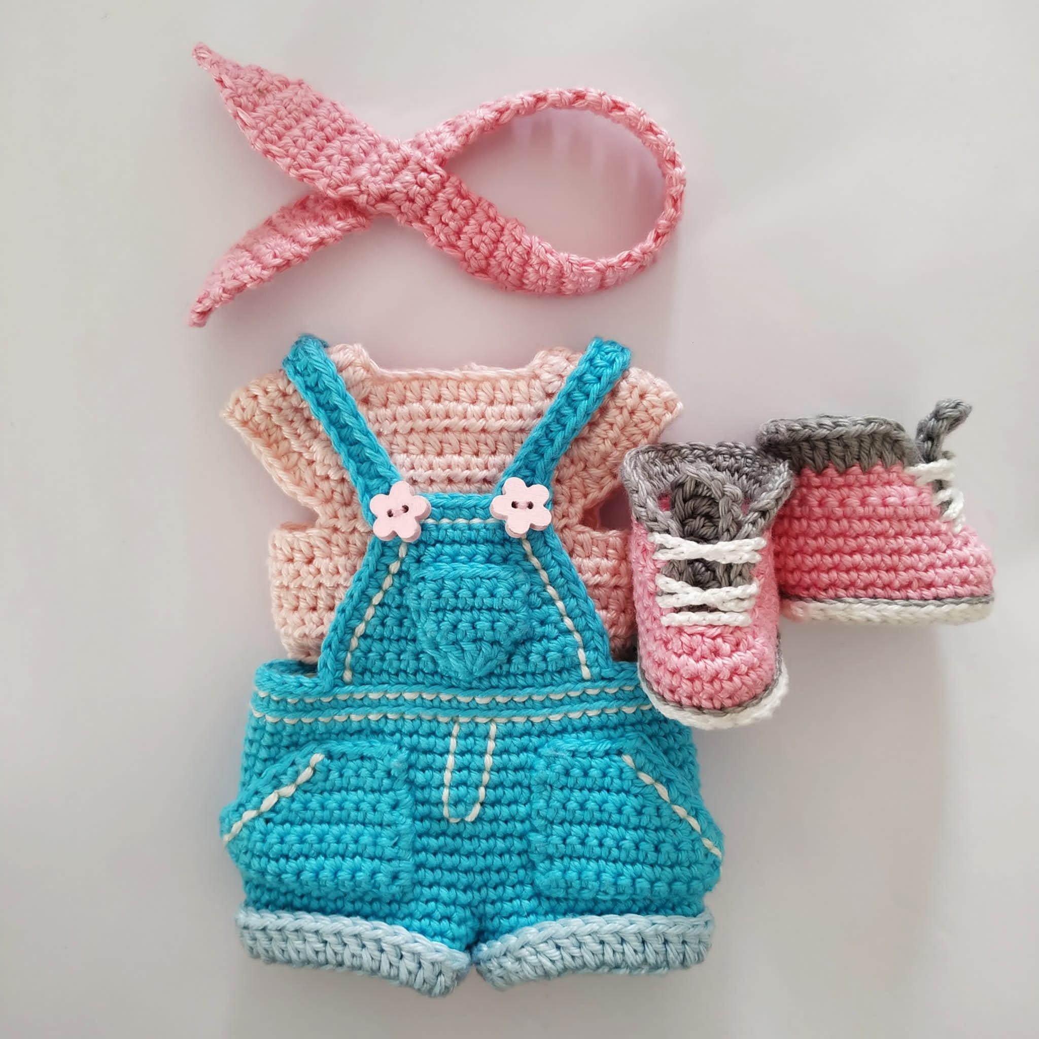 Crochet doll pattern amigurumi baby doll pattern (English, Deutsch