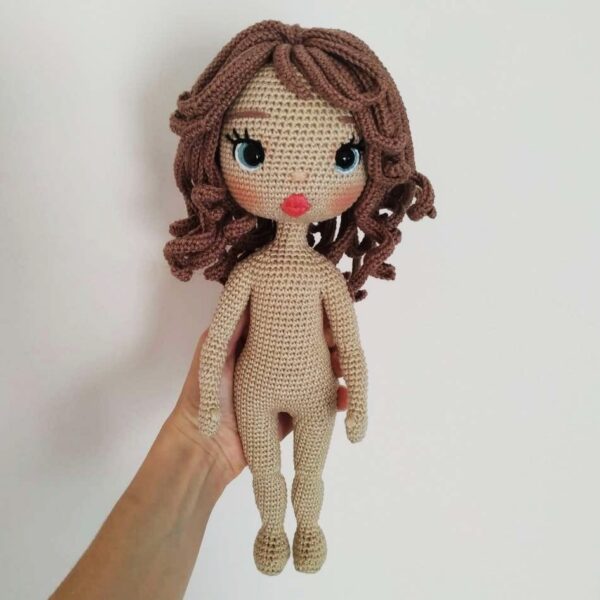 Crochet amigurumi doll pattern, Astrid amigurumi doll with clothes