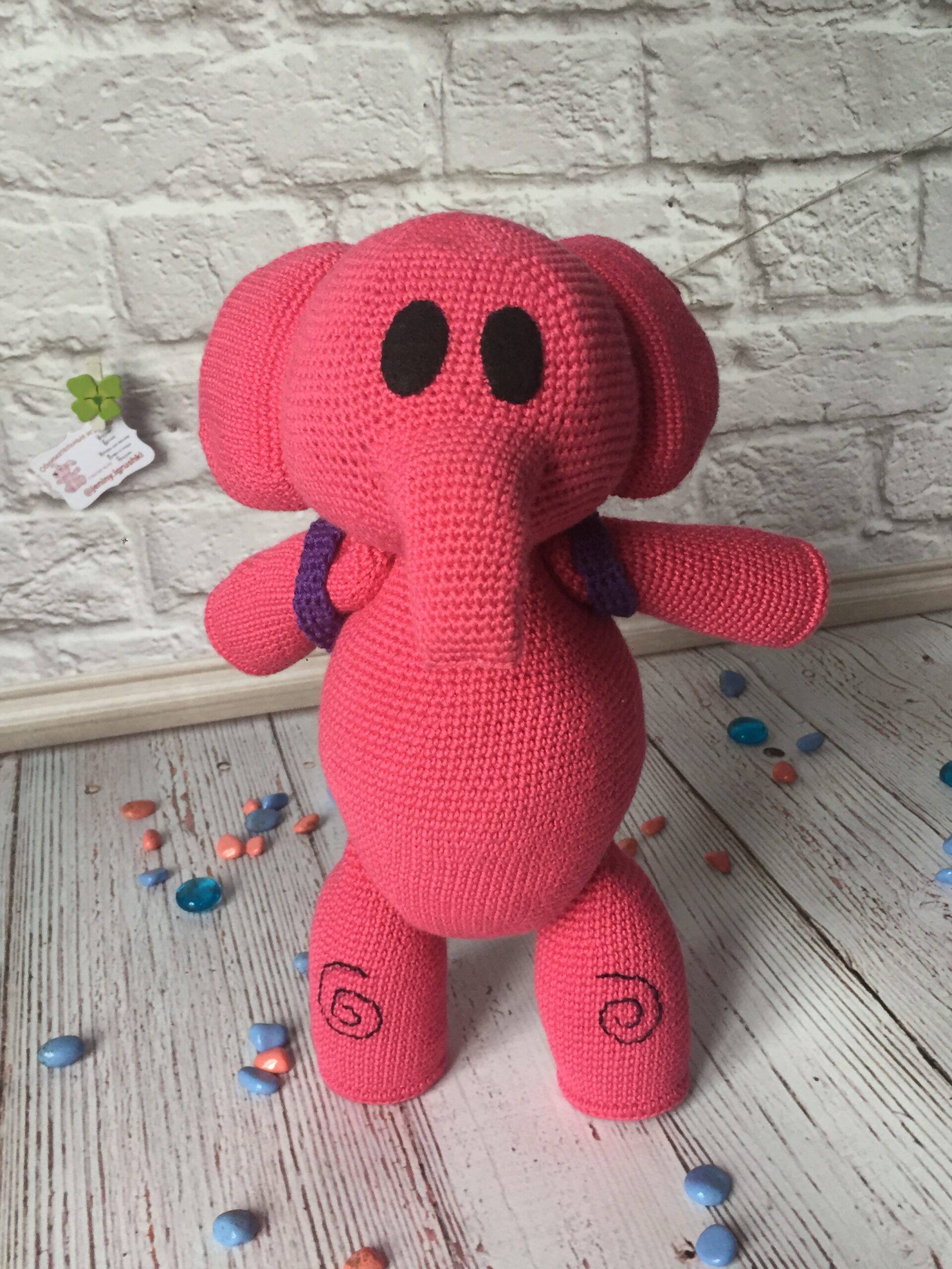 Elly the Elephant Mini Crochet Amigurumi Kit