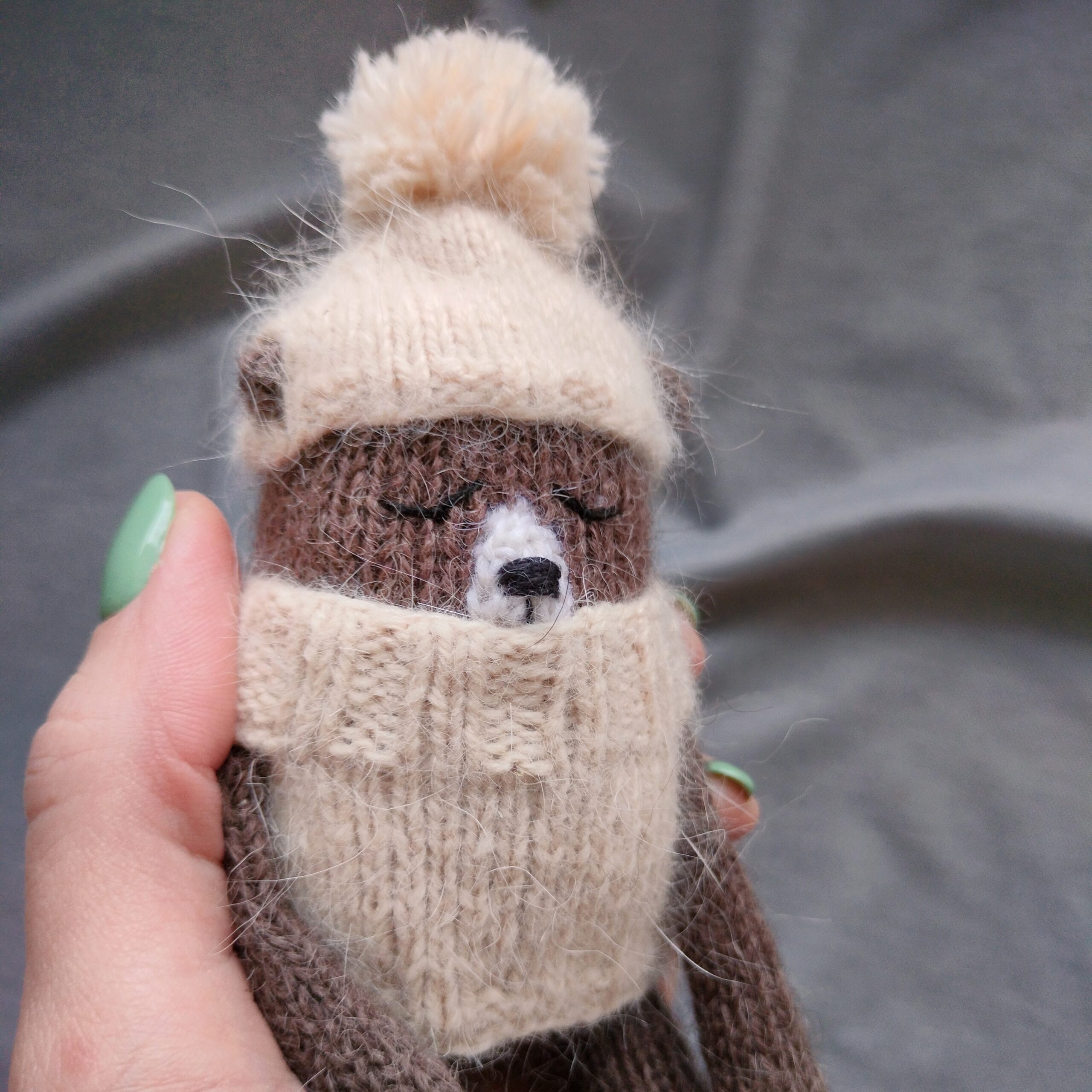 Jouet à tricoter Teddy Bear, cadeau pour bébé, accessoires pour nouveau-né,  jouet pour bébé