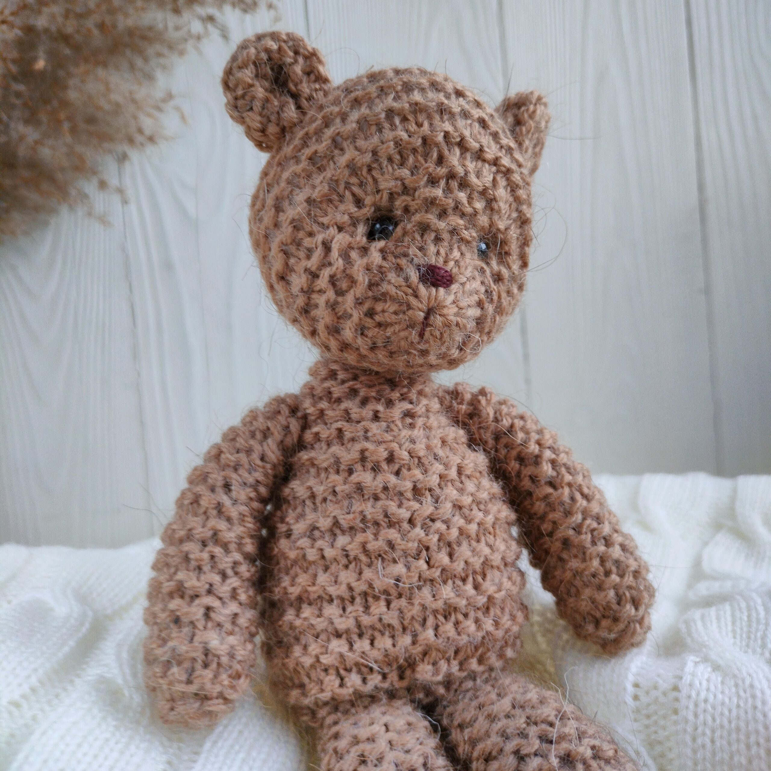 Jouet à tricoter Teddy Bear, cadeau pour bébé, accessoires pour nouveau-né,  jouet pour bébé