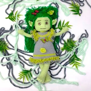Pattern crochet elf doll