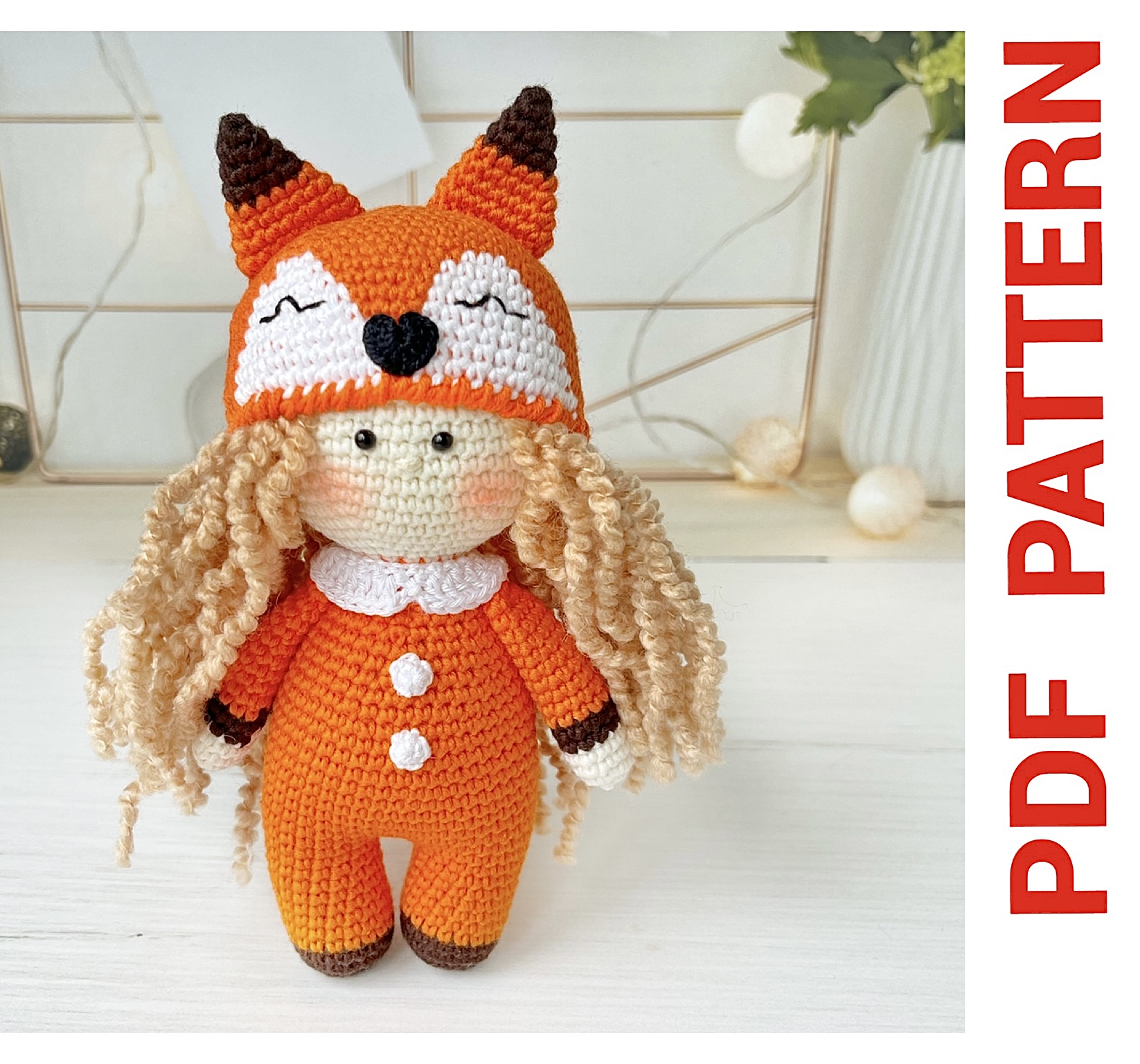 Amigurumi PATTERNS fox gifts stuffed animal toy - DailyDoll Shop