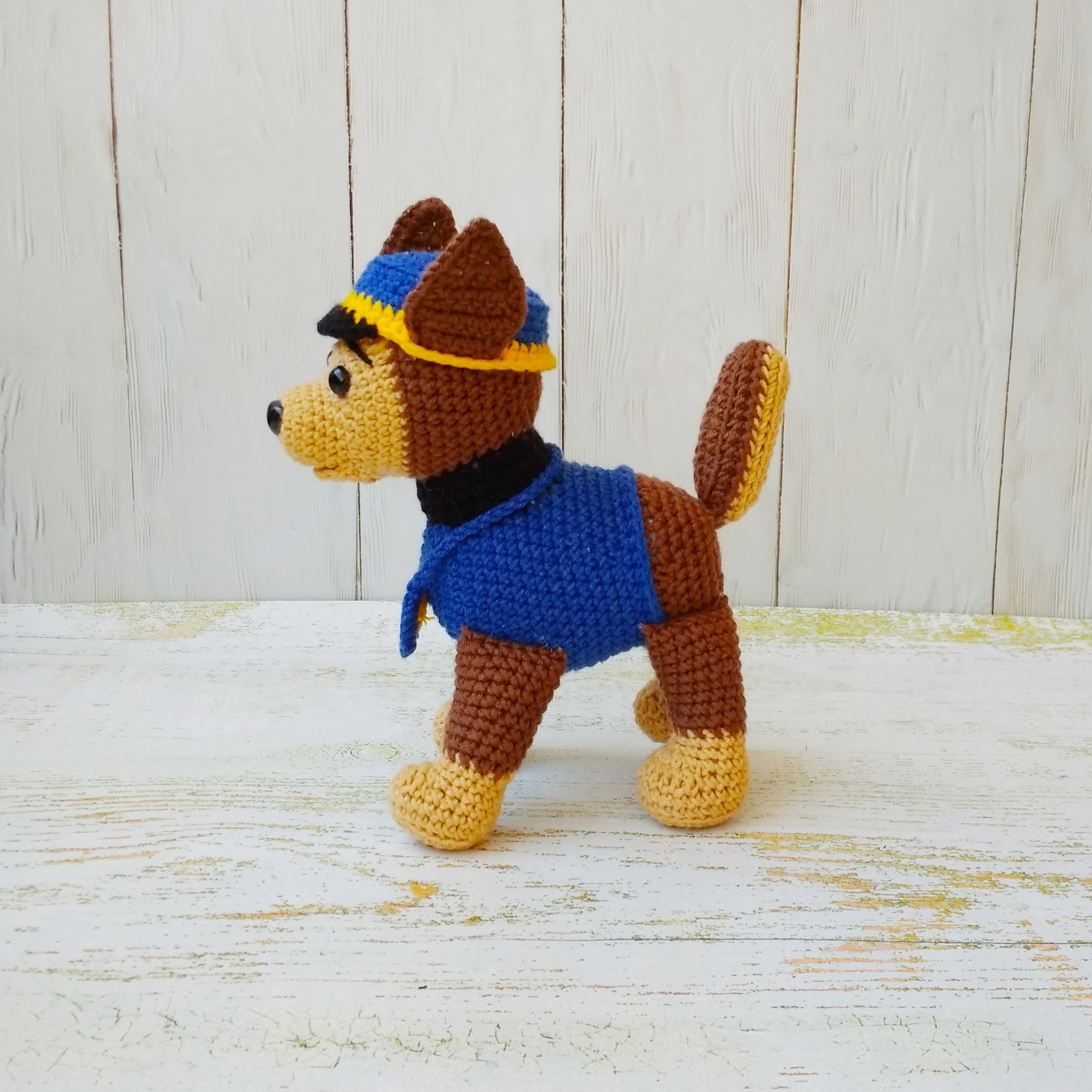 Crochet pattern puppy paw patrol chase 