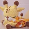 giraffe pajamas bag