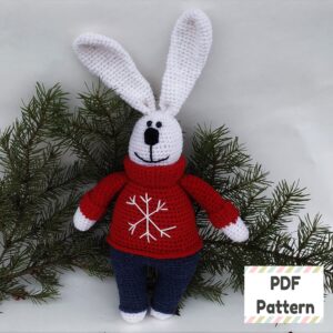 Crochet bunny pattern, Bunny crochet pattern, Bunny amigurumi pattern