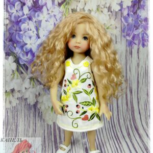 Embroidered clothes dress for doll Dianna Effner Little Darling13