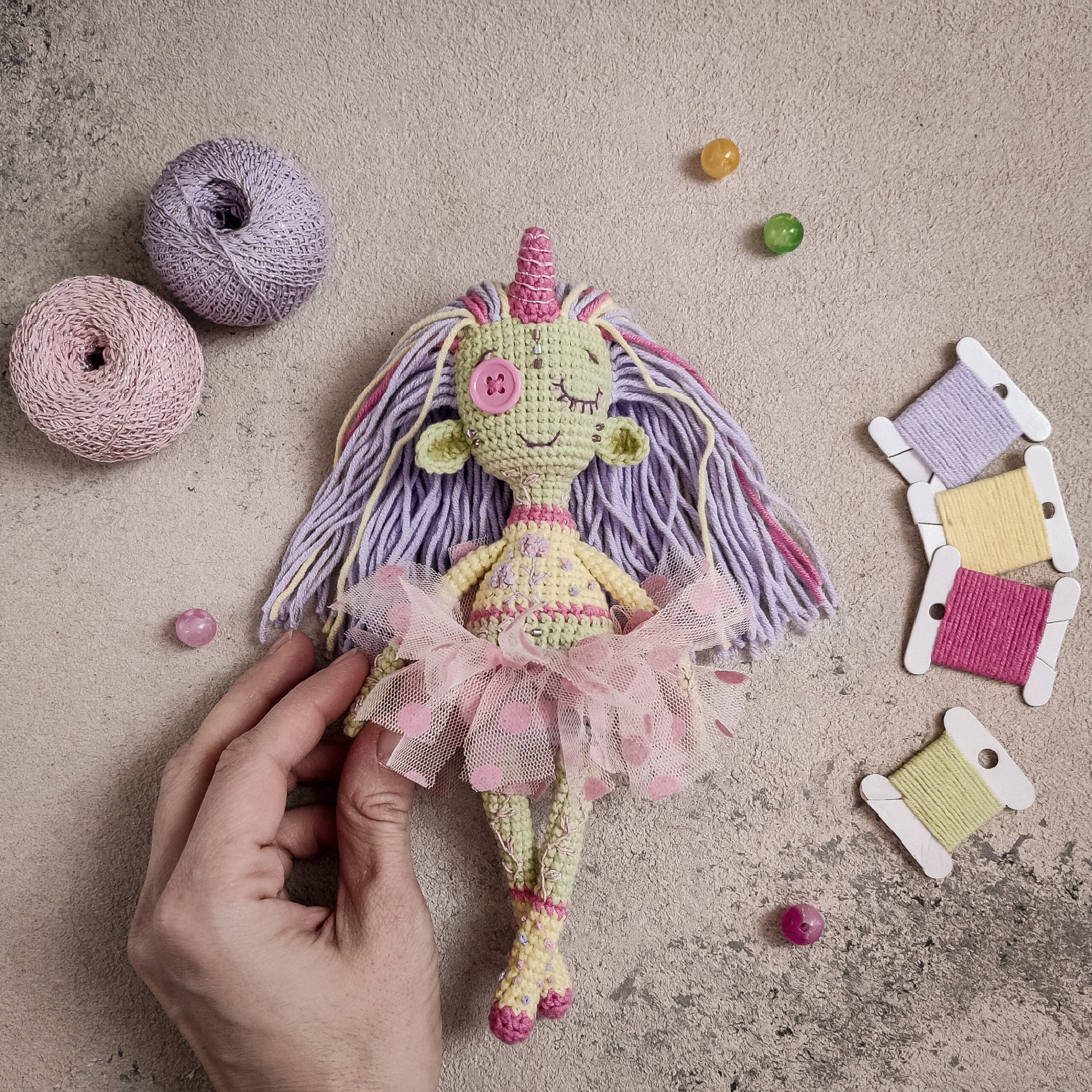 CROCHET fairy Doll PATTERN / Amigurumi little creepy Doll 9 IMG 20210426 125222 scaled