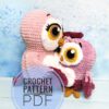 Crochet Owlet with mom