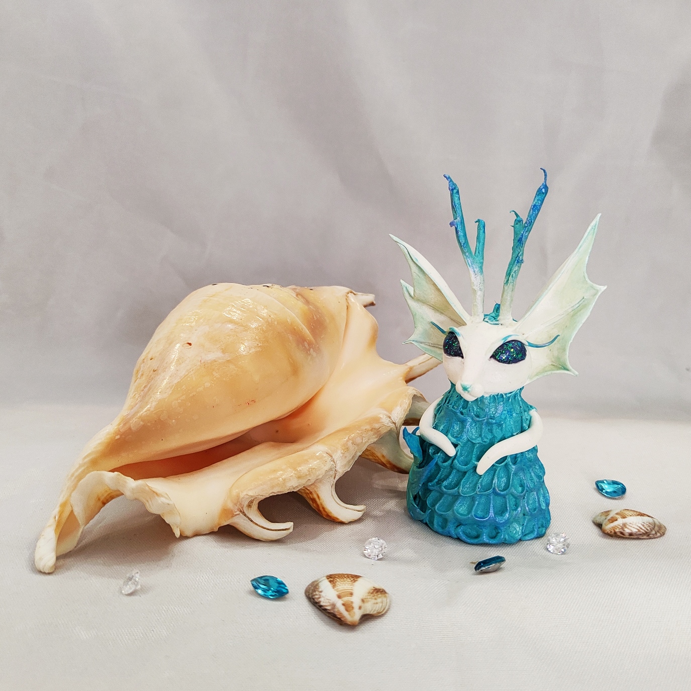 Cat Fantasy spirit Water elemental art figurine Sea magic animal 8 IMG 20210729 152321