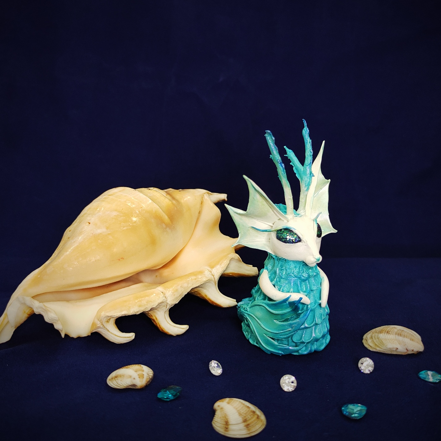 Cat Fantasy spirit Water elemental art figurine Sea magic animal 5 IMG 20210729 171111