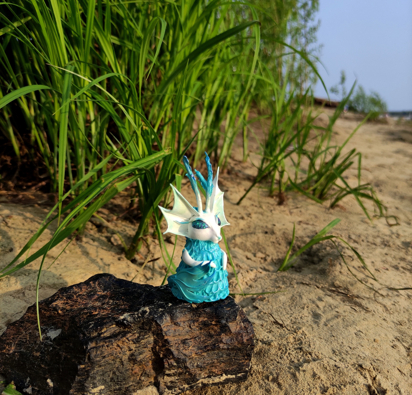 Cat Fantasy spirit Water elemental art figurine Sea magic animal 2 IMG 20210814 173139