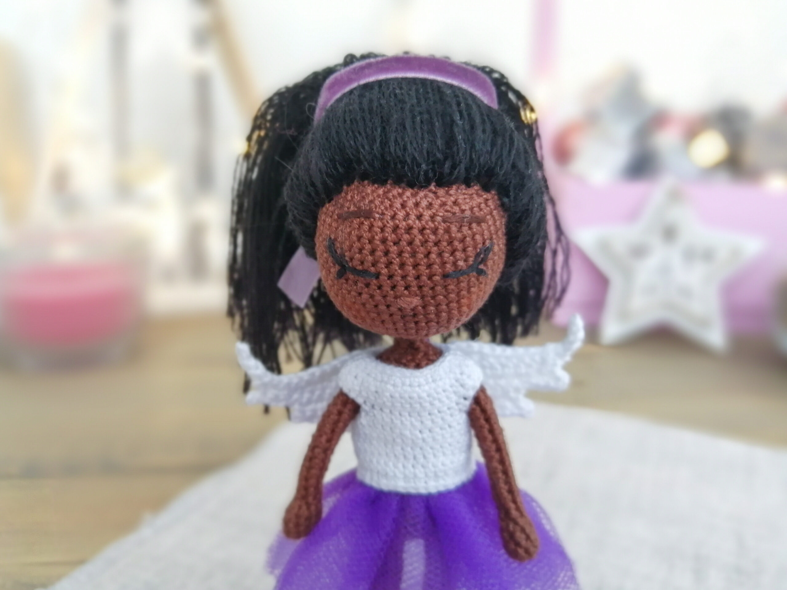 African American Angel doll ornament. Angel baby ornament. 3 IMG 20211203 110120 scaled