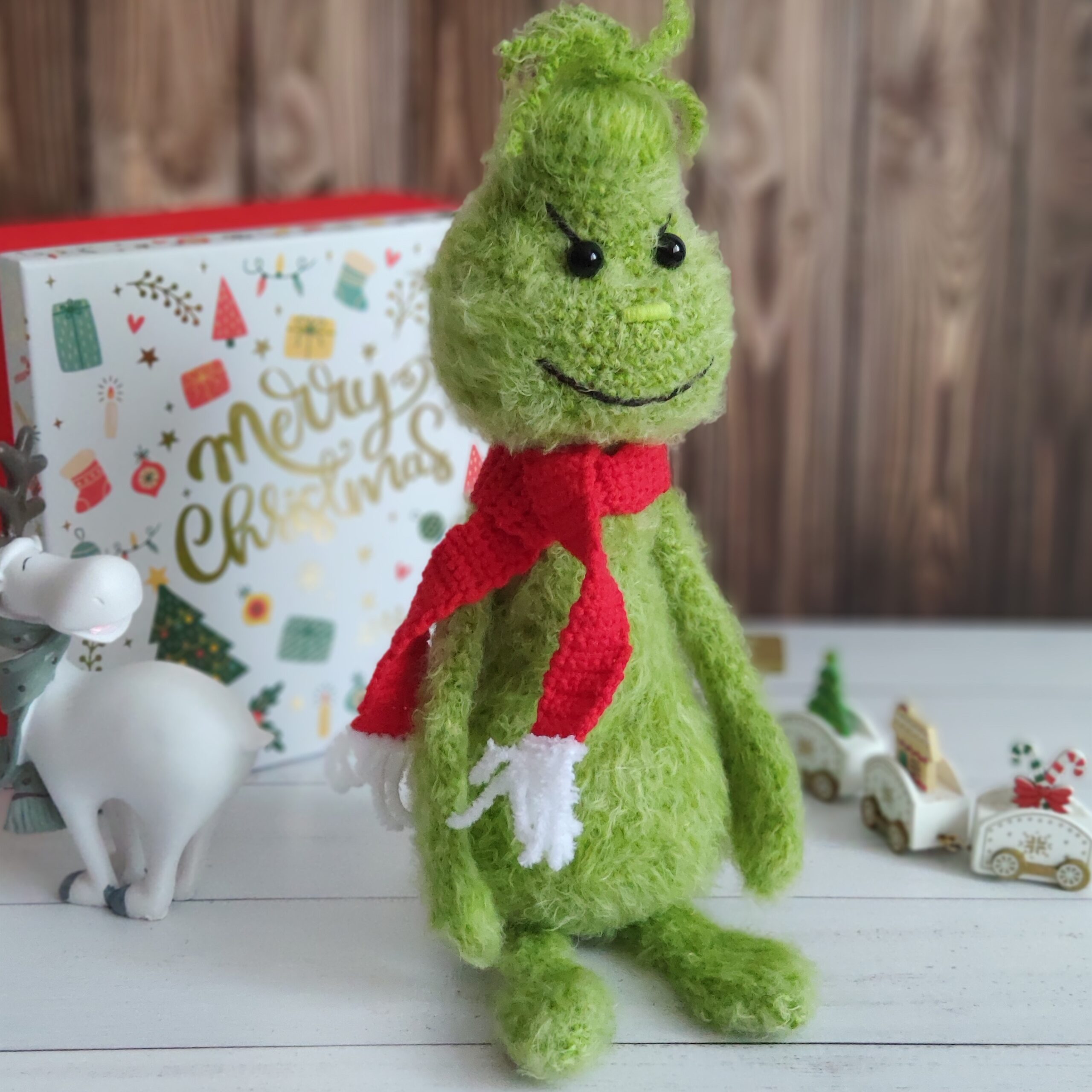 Modèle de crochet poupée Grinch de Noël modèle amigurumi pdf - DailyDoll  Shop