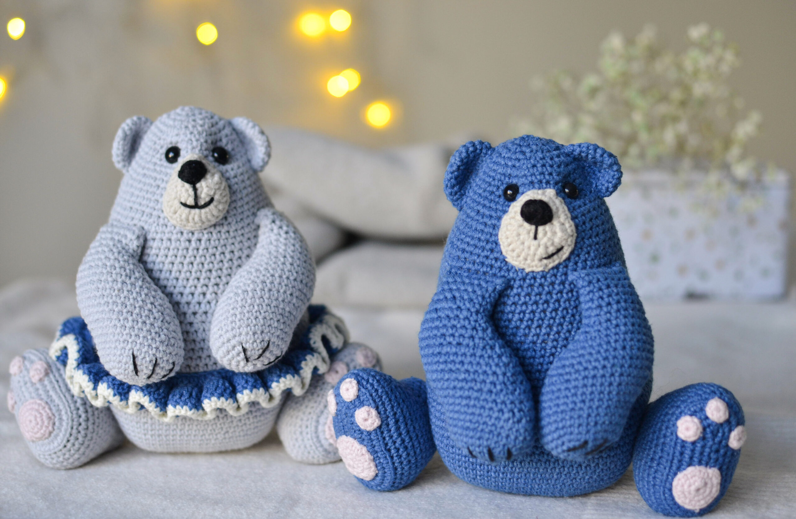 Crochet bears boy and girl, amigurumi animal pattern 3 IMG 20220111 153419 scaled