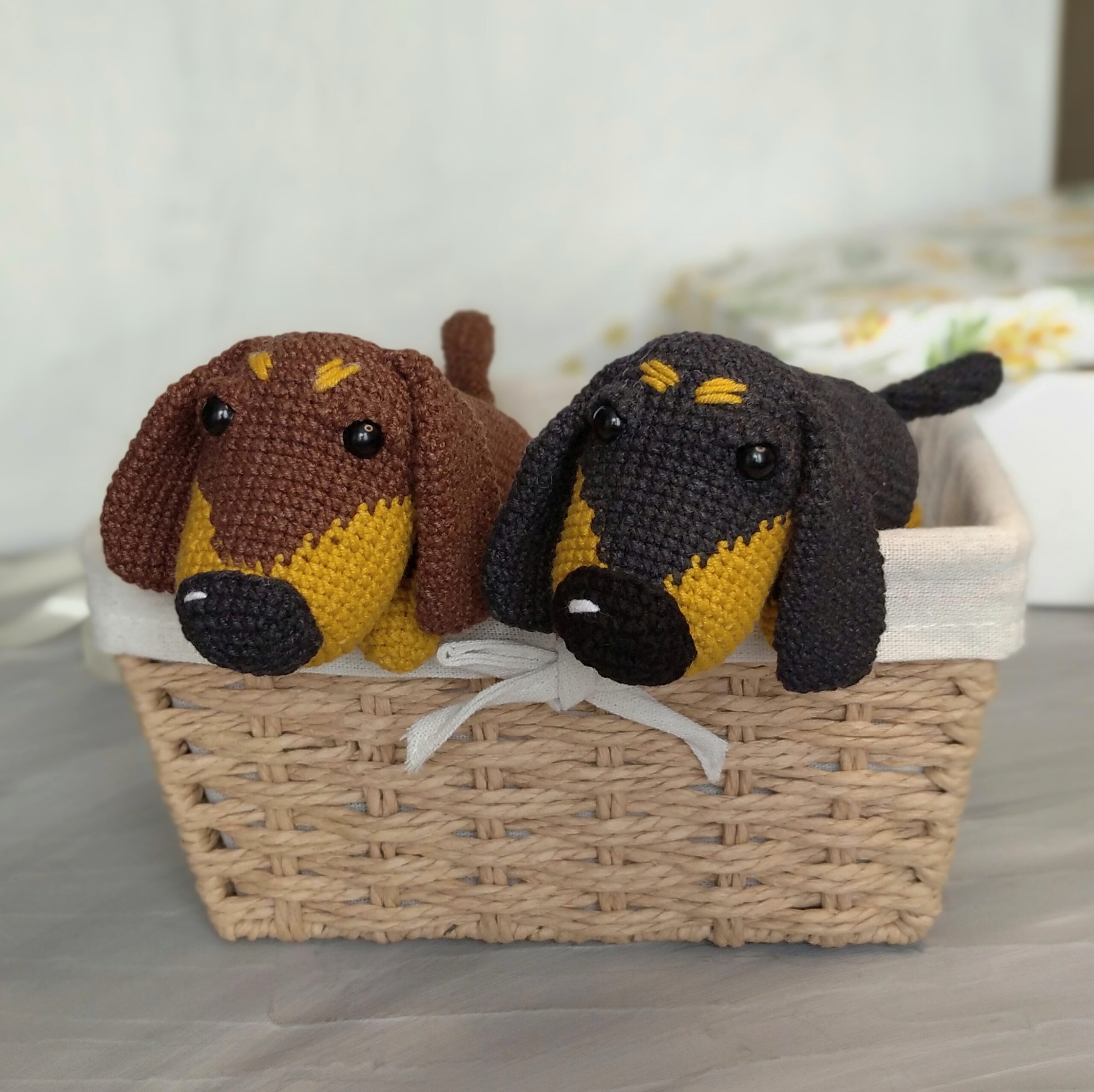 Dachshund dog crochet pattern, amigurumi dog pattern, - DailyDoll Shop