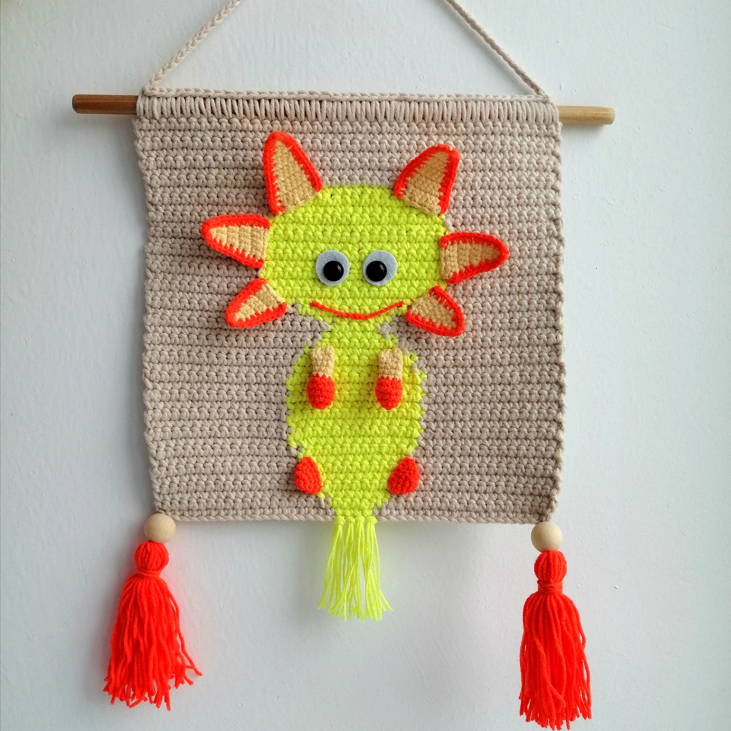 WALL HANGING AXOLOTL PATTERN. HOME DECOR AXOLOTL. 4 IMG 20220204 114528
