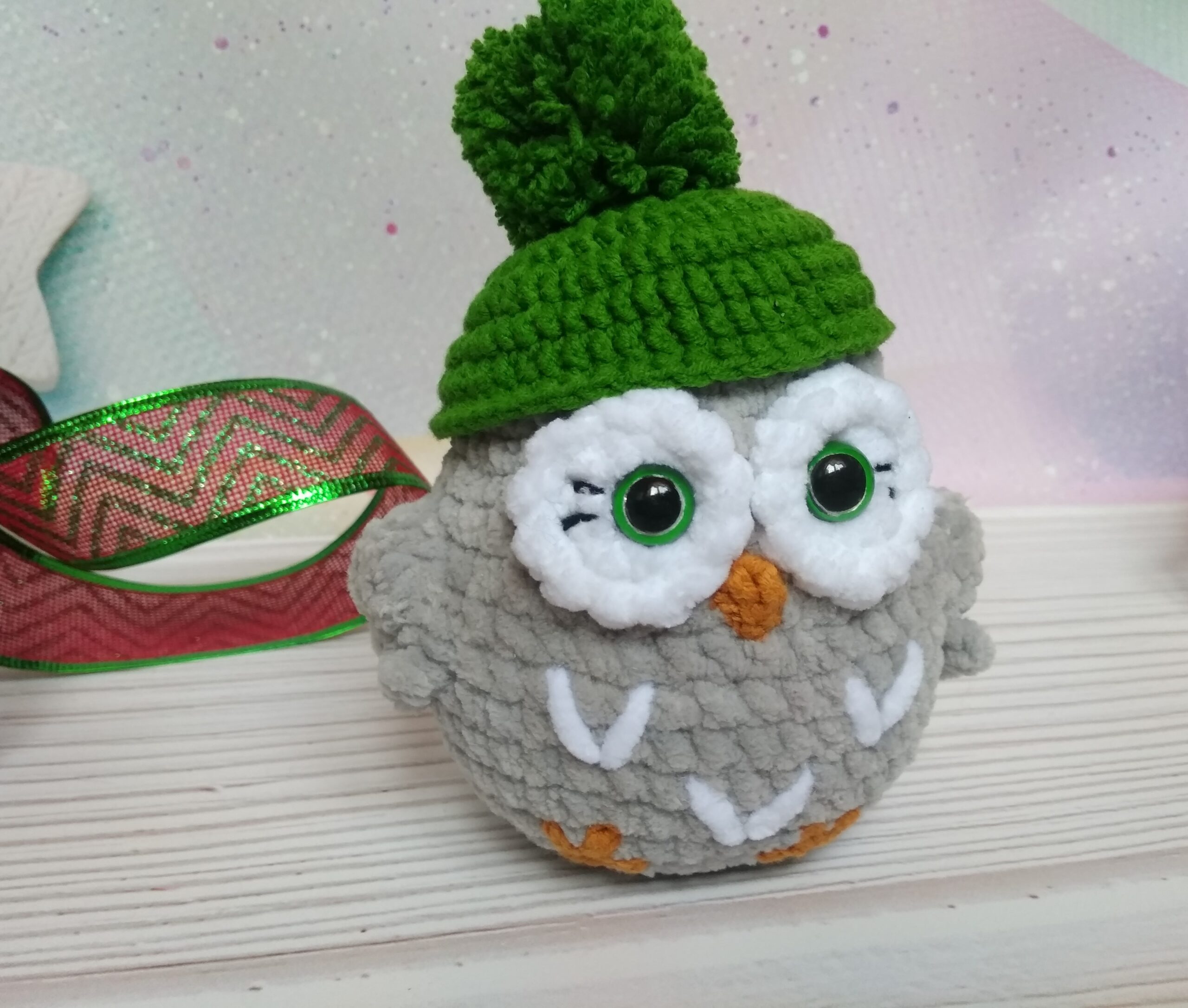 Hand Crochet Owl With Glasses Stuffed Toys Animals Birds Kni - Inspire  Uplift