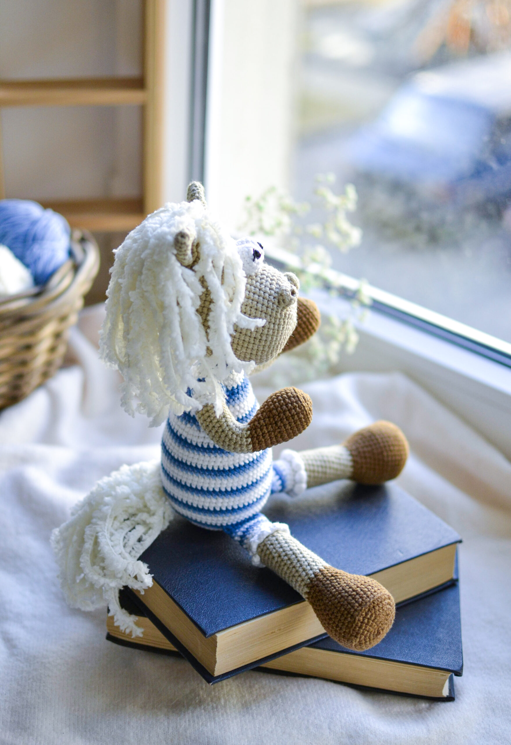 Amigurumi horse wearing pajamas crochet pattern 1 IMG 20220224 132649 scaled