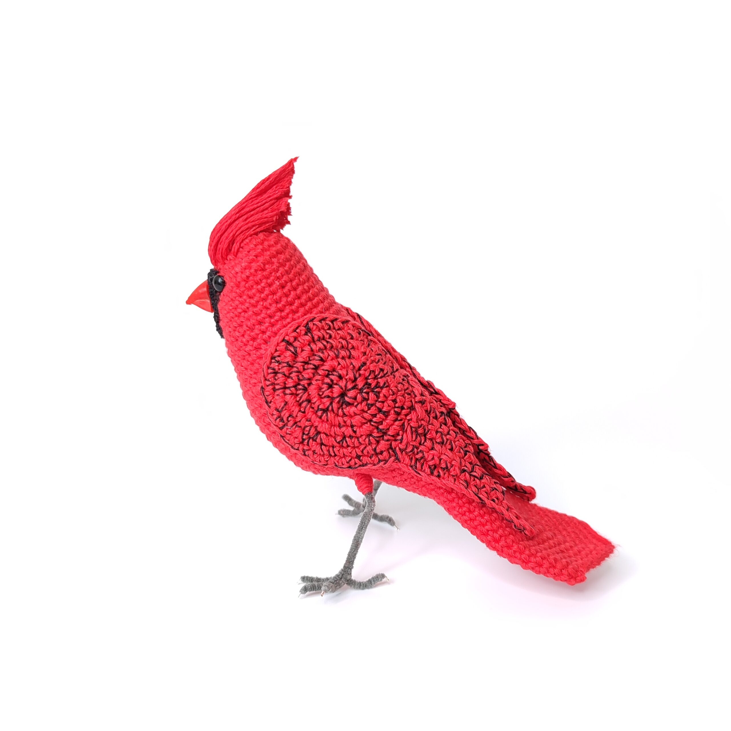Redd the Cardinal Crochet Kit Crochet Animals Kit Amigurumi Kit