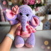 Elephant crochet pattern with clothes