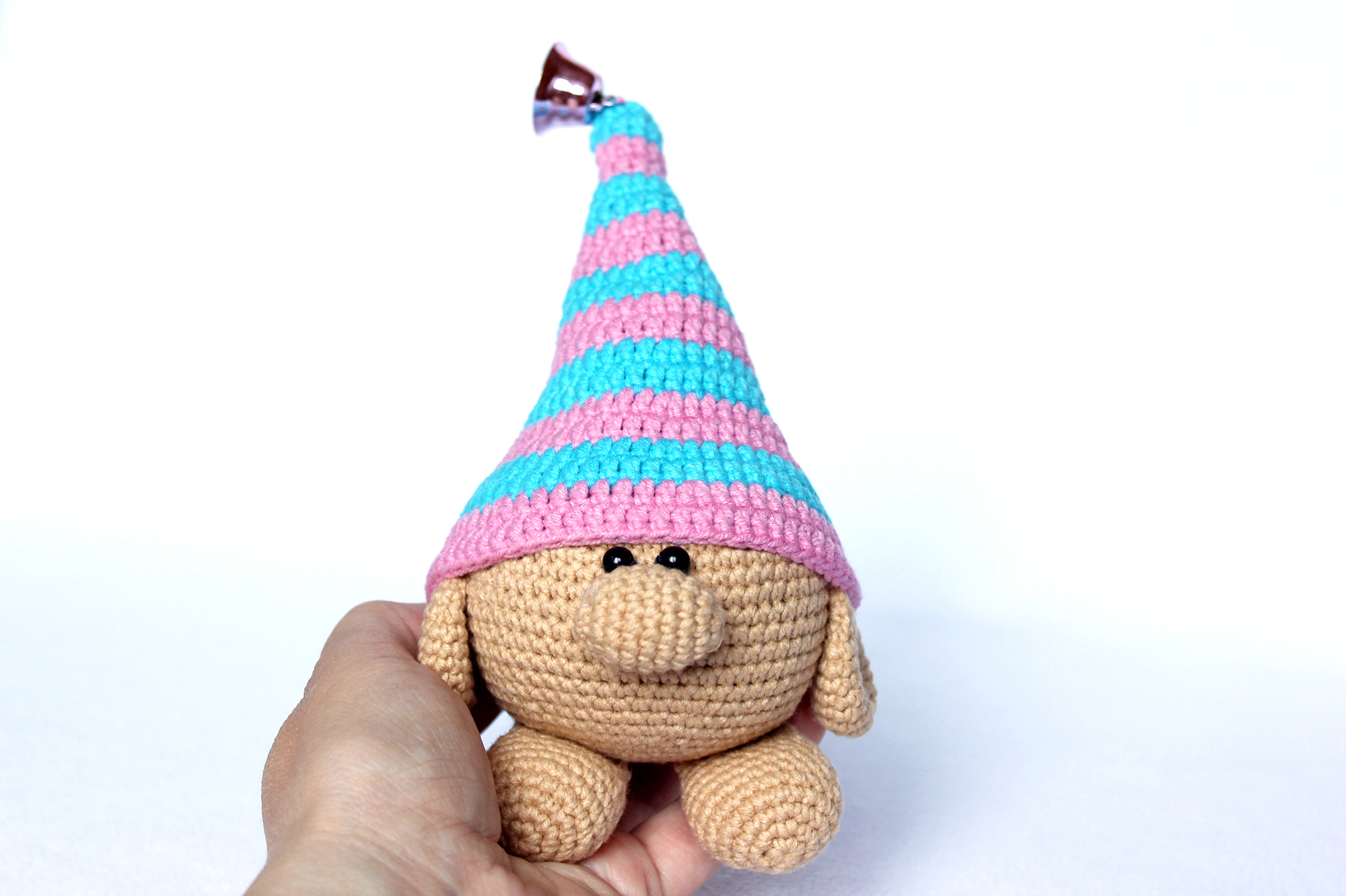 Gnome pattern crochet toy, Amigurumi gnome (English, Português) 1 IMG 3530