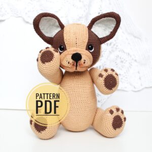 Dog crochet pattern PDF in English