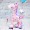 Knitted giraffe pattern