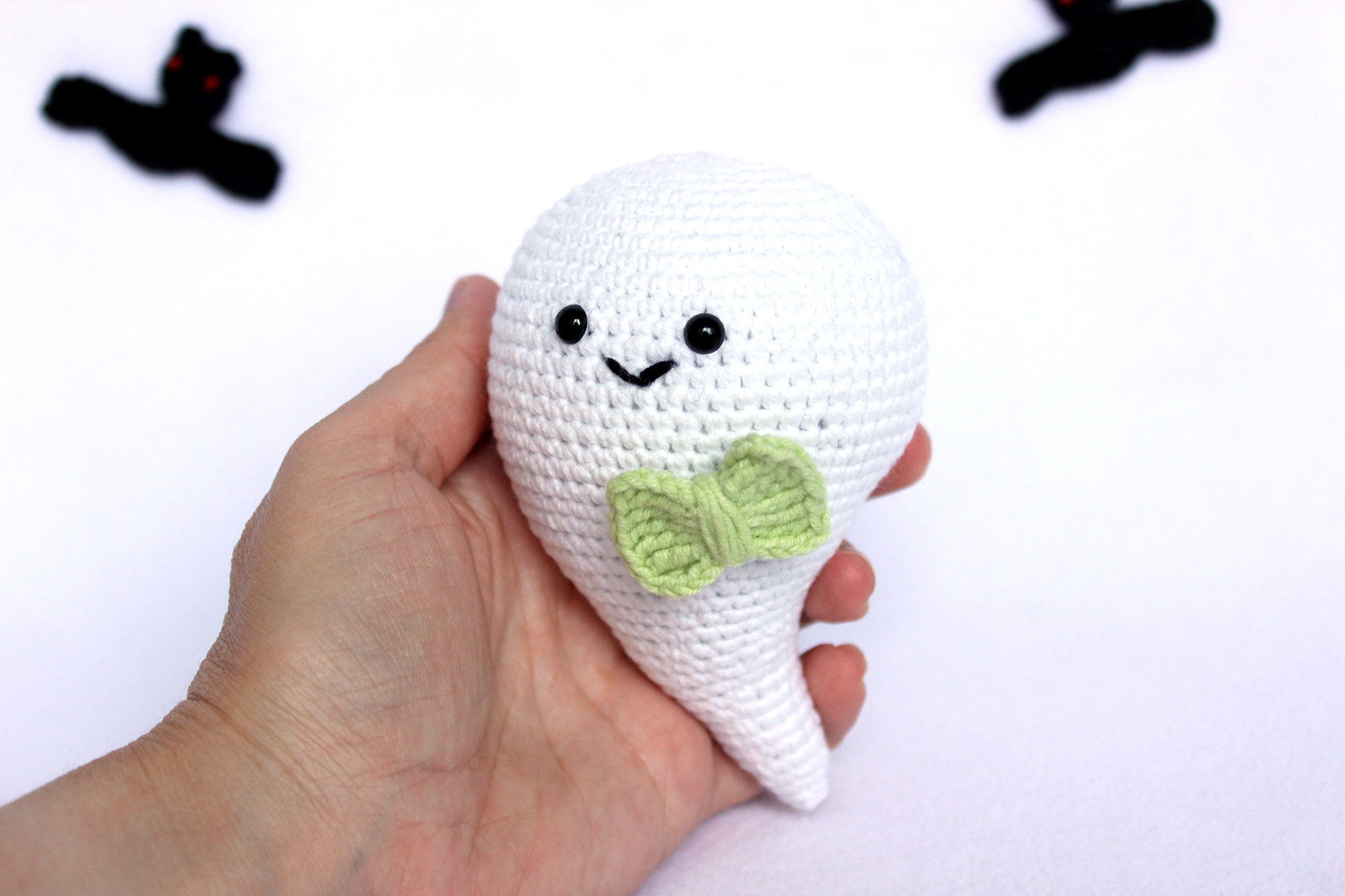 Halloween Ghost crochet pattern, Amigurumi ghost decor 2 IMG 4525 1