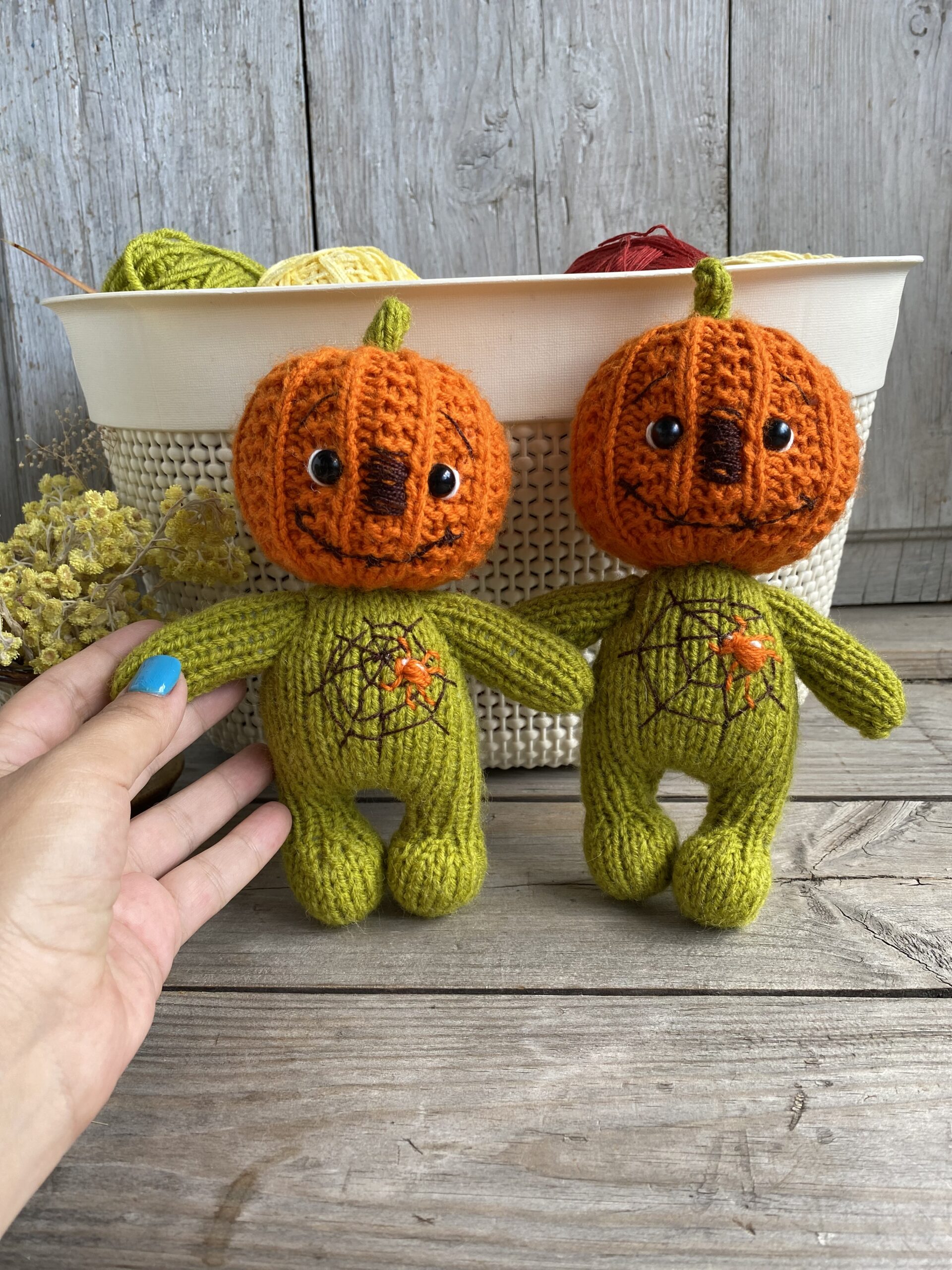 Mr Pumpkin Knitting Pattern PDF 3 IMG 4726 scaled