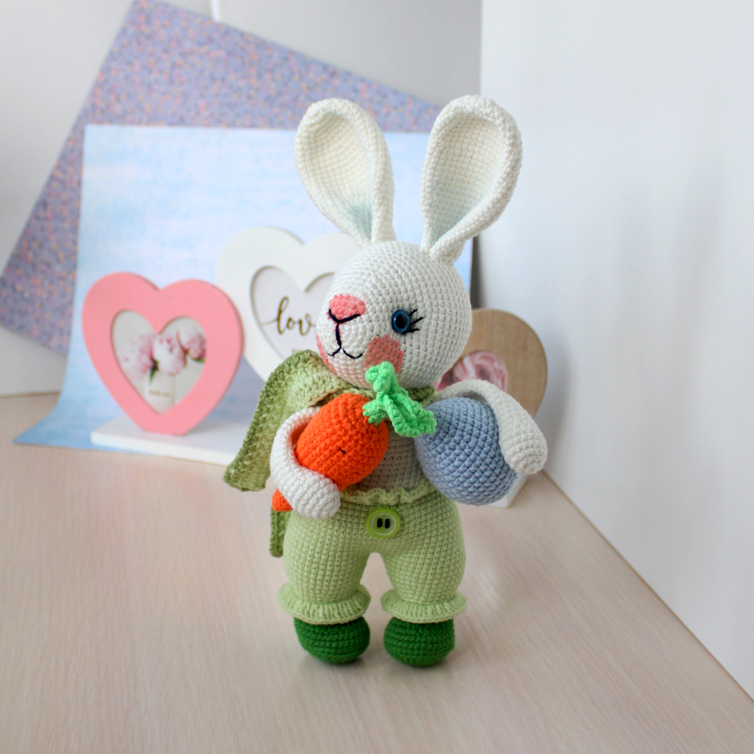 Easter bunny crochet pattern PDF in English Rabbit toy amigurumi 2 IMG 4751 scaled