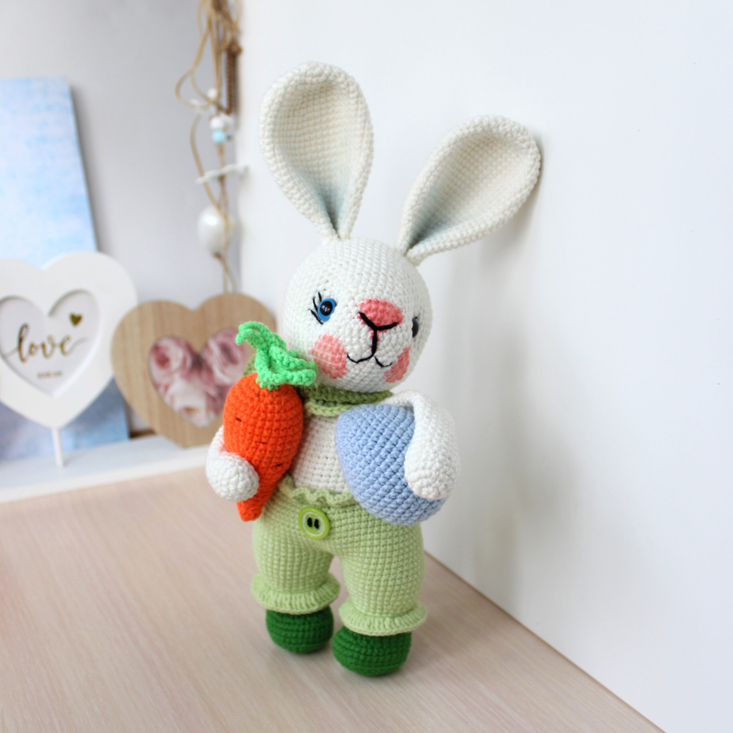 Easter bunny crochet pattern PDF in English Rabbit toy amigurumi 3 IMG 4773 scaled