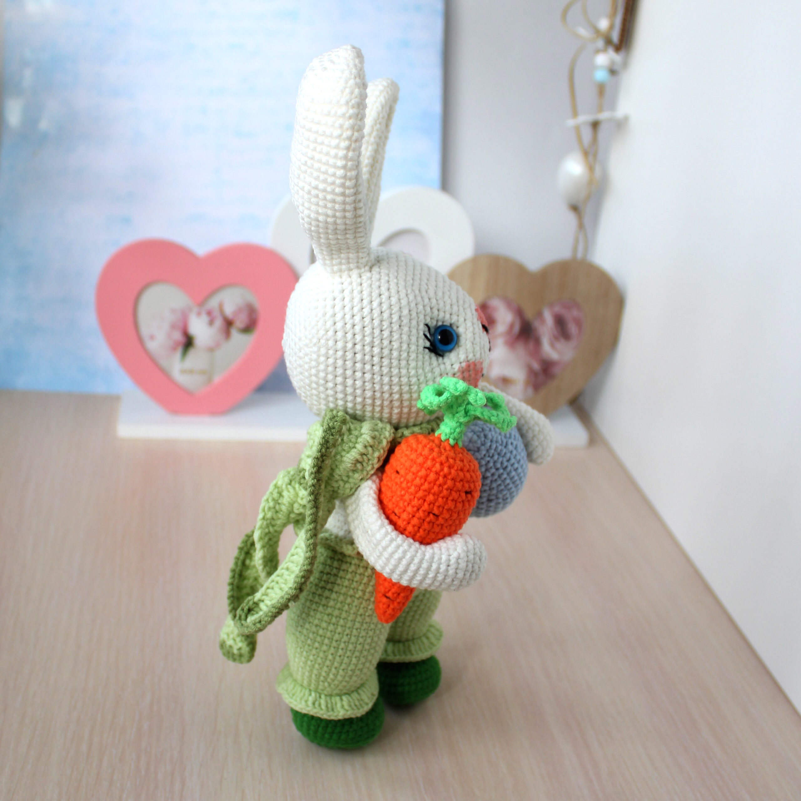 Easter bunny crochet pattern PDF in English Rabbit toy amigurumi 6 IMG 4776 scaled