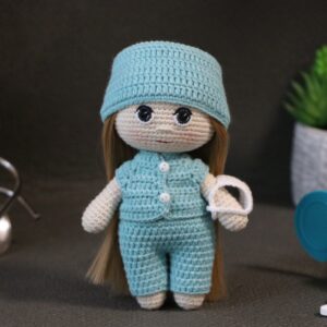 Pattern doctor nurse doll