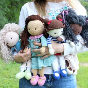 PATTERN Crochet Dolls. PDF Amigurumi Girl. Amigurumi Doll Pattern. Tutorial crochet girl. Amigurumi Pattern Doll.