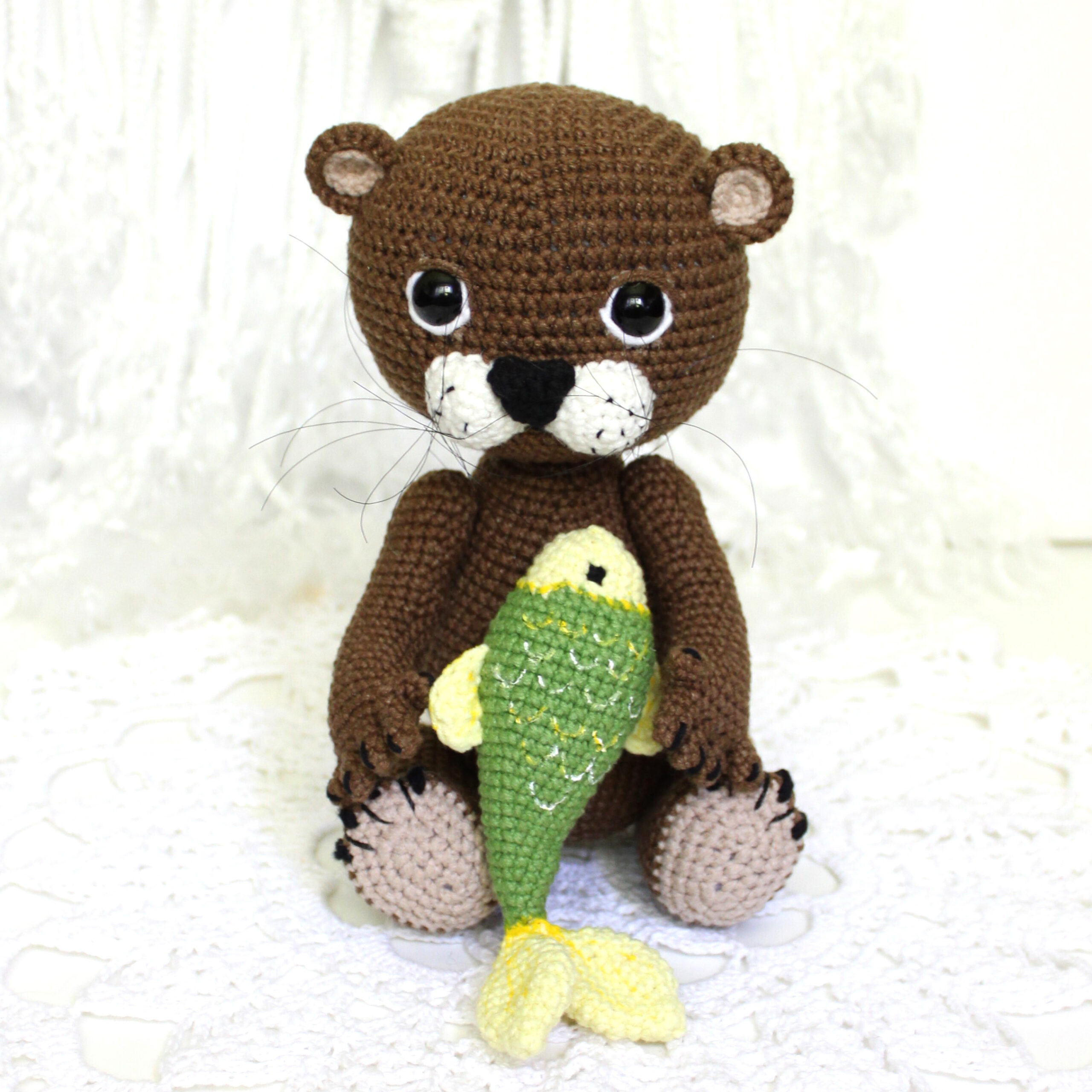 Crafts Corner on Instagram: CROCHET AMIGURUMI KIT  LULU OTTER😍🧶 Kit  contains: - 100% cotton yarn - Crochet hook - Toy stuffing - Pattern  booklet with step by step instructions - Embroidery